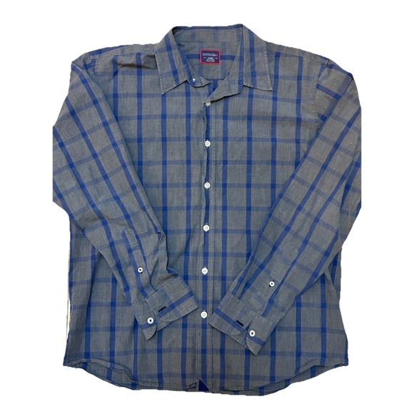 UNTUCKit Other - Untuckit Blue Plaid Long-Sleeve Shirt